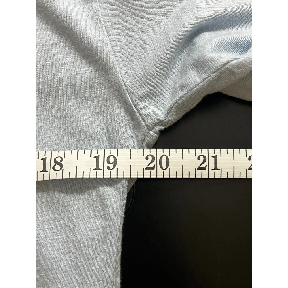 Rag & Bone New York Womens Blue Organic Pima Cotton Long Sleeve Tee Shirt Small - Picture 7 of 9